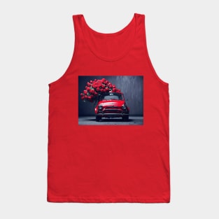 Where The Red Roses Grow - Fiat 500 in the 1960s Tank Top